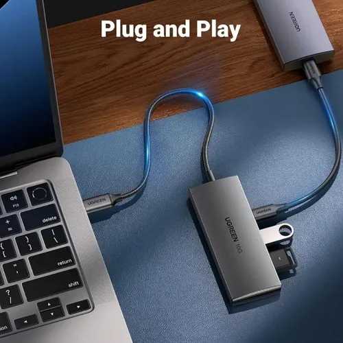UGREEN 30758 10Gbps 4 Ports USB Type-C to 2×USB-C 3.2 + 2×USB-A 3.2 Adapter
