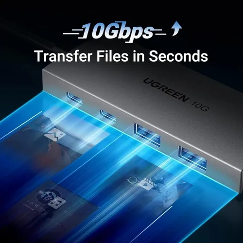 UGREEN 30758 10Gbps 4 Ports USB Type-C to 2×USB-C 3.2 + 2×USB-A 3.2 Adapter