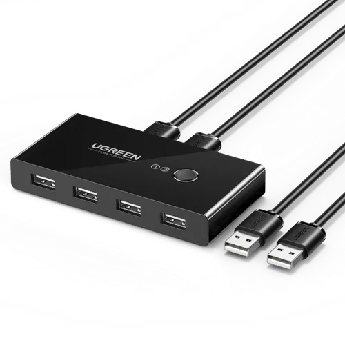 UGREEN 30767 USB 2.0 Switch 2 In 4 Output USB KVM Switch
