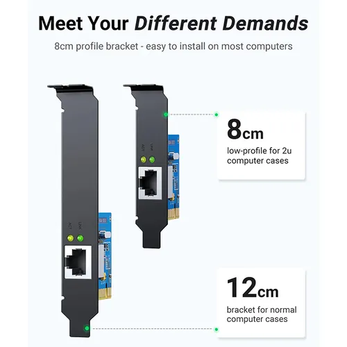 Ugreen 30771 Gigabit 10/100/1000Mbps PCI Express Network Adapter