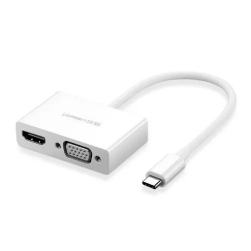 Ugreen 30843 USB Type C To HDMI+VGA Converter