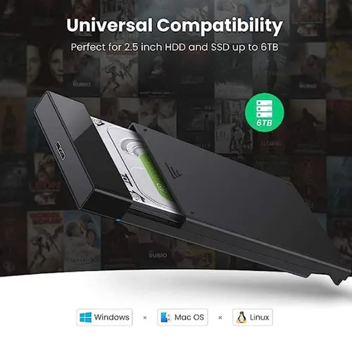 Ugreen 30848 US221 USB 3.0 HDD Enclosure 2.5inch