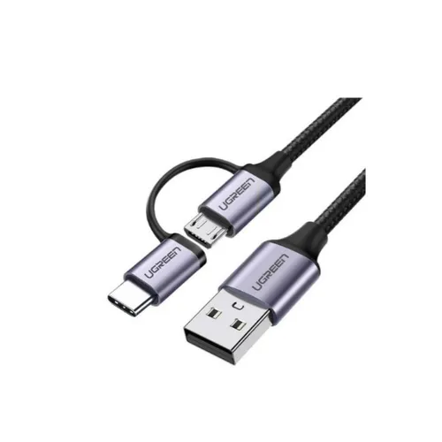 UGREEN 30875 USB Micro USB + USB-C Data Cable