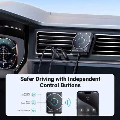 UGREEN 35002 Aux Bluetooth 5.4 Receiver Car Adapter