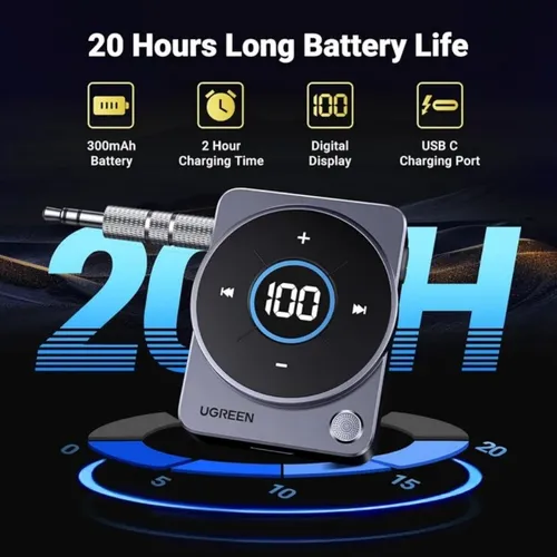 UGREEN 35003 5.4 Bluetooth Car Adapter