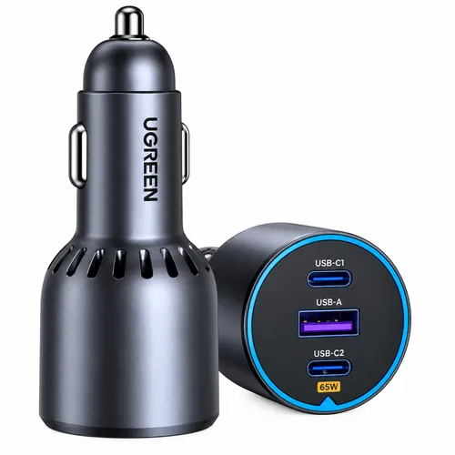 UGREEN 35024 75W 3-Port Fast Car Charger EC703