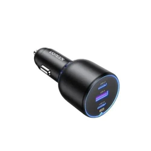 UGREEN 35025 EC705 130W Car Charger – Dual USB-C & USB-A