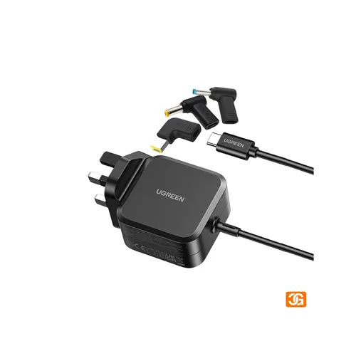 UGREEN 35063 x377 67W Type-C Laptop Power Adapter with Changeable 3xDC Laptop Power Adapters for Lenovo/HP/Acer Laptops