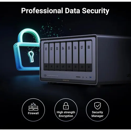 UGREEN 35125B NASync DXP8800 Plus 8 Bay NAS with 256TB Max Storage Support