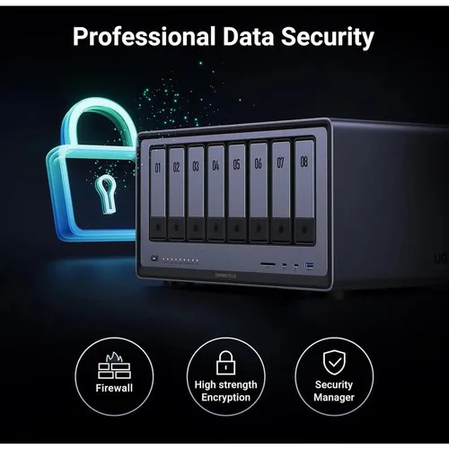 UGREEN 35125B NASync DXP8800 Plus 8 Bay NAS with 256TB Max Storage Support