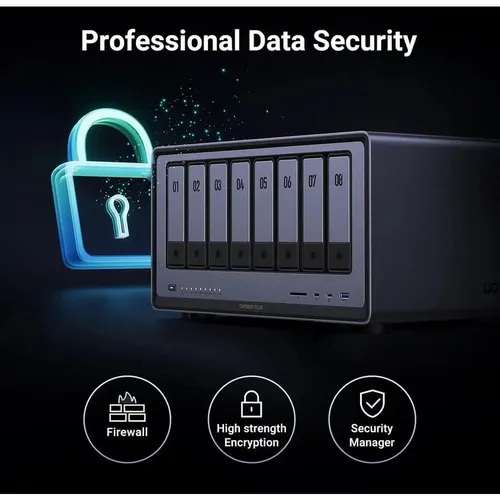 UGREEN 35125B NASync DXP8800 Plus 8 Bay NAS with 256TB Max Storage Support
