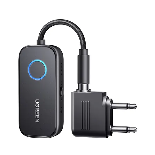 UGREEN 35222A Bluetooth Audio Receiver and Transmitter with 3.5MM Airplane Jack Adapter