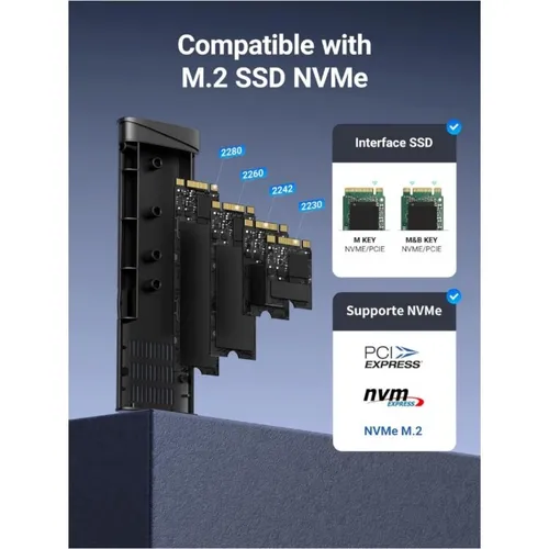 UGREEN 35267 10Gbps M.2 NVME SSD Enclosure