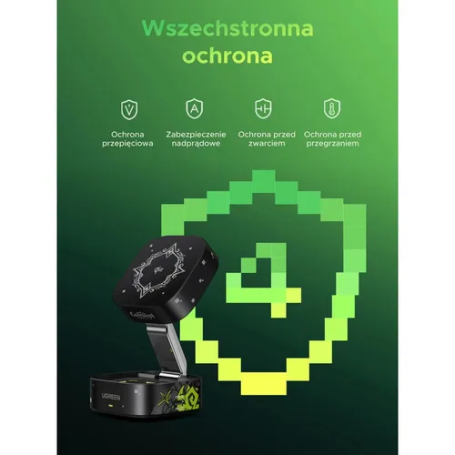 UGREEN 35316GI 2-in-1 Qi2 Genshin Impact Edition Magnetic Wireless Charger