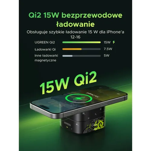 UGREEN 35316GI 25W 2-in-1 Qi2 Genshin Impact Edition Magnetic Wireless Charger