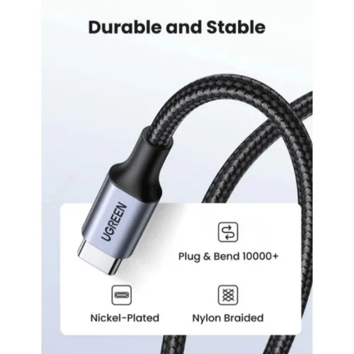 UGREEN 35465 60W PD USB-C to USB-C 1M Fast Charging Cable