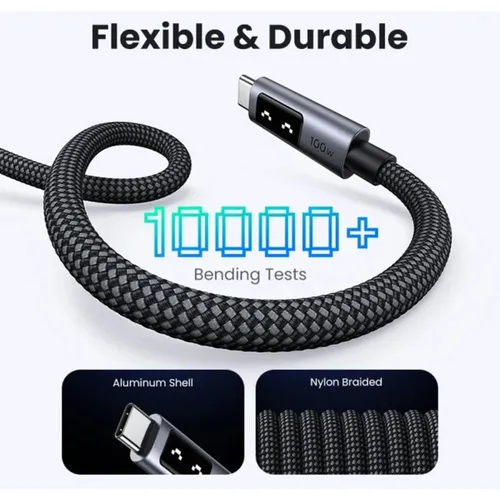 UGREEN 35513 Uno 100W 5A Max Type-C to Type-C PD 3M Fast Charging Cable