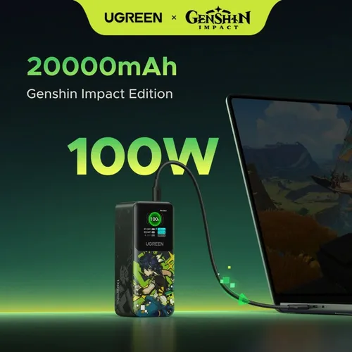 UGREEN 35524GI 20000mAh 130W Genshin Impact Edition Smart Display Fast Charging Power Bank