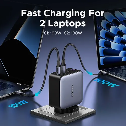 UGREEN 35540 200W 4-Port GaN UK Pin Fast Charger Adapter
