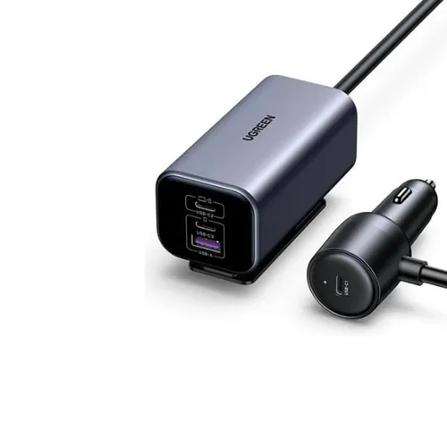 UGREEN 35571 150W 4-Port GaN Car Charger with Extension Hub