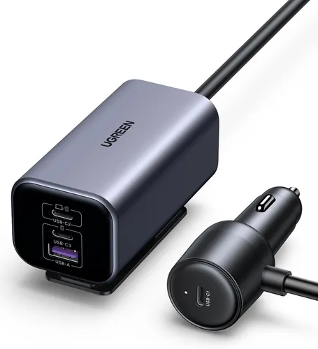 UGREEN 35571 Multi-Port Car Charger 150w Grey