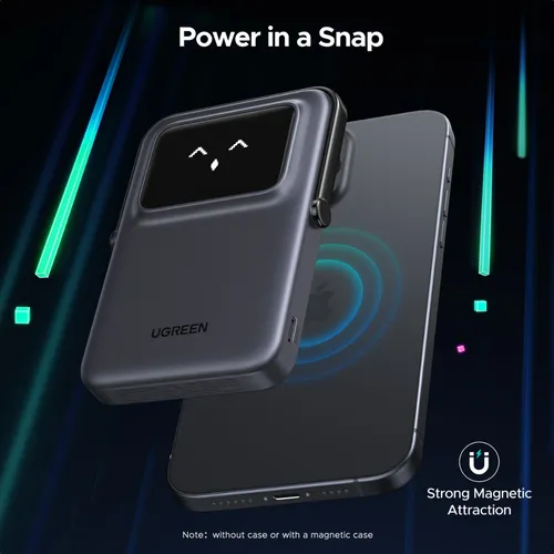 UGREEN 35605B Uno 20W 5000mAh Magnetic 7.5W Wireless Power Bank