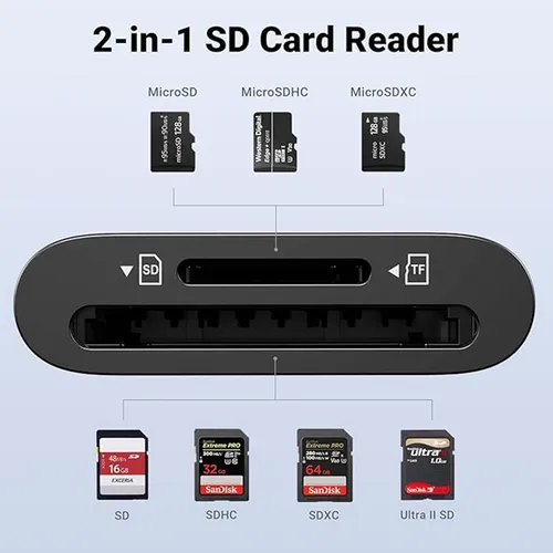 UGREEN 35622 2-in-1 USB-C Card Reader