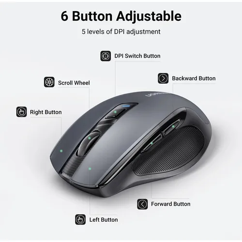 UGREEN 35740 Wireless Keyboard and Mouse Combo Without Battery