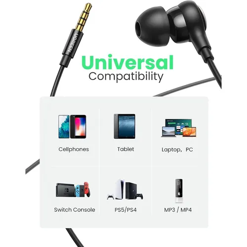 UGREEN 35753 In-Ear Earphones with 3.5mm Plug