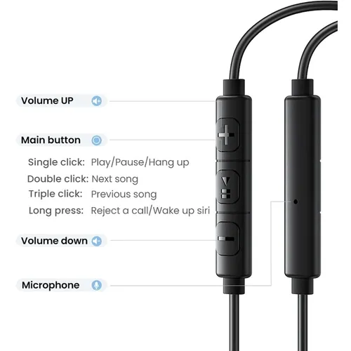 UGREEN 35755 Wired Earphones with 3.5mm Plug