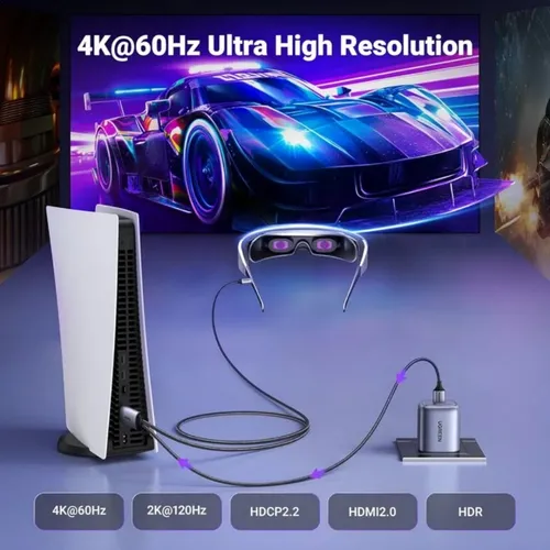 UGREEN 35984A 4K@60Hz Active HDMI to USB-C Cable