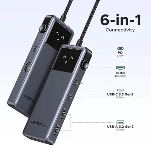 UGREEN 35998 Uno 6 in 1 USB-C Hub