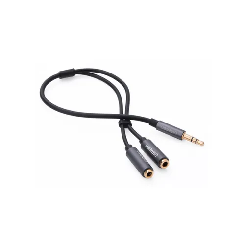 UGREEN 3.5mm Male To 2 Female Audio Cable 20cm - 20816