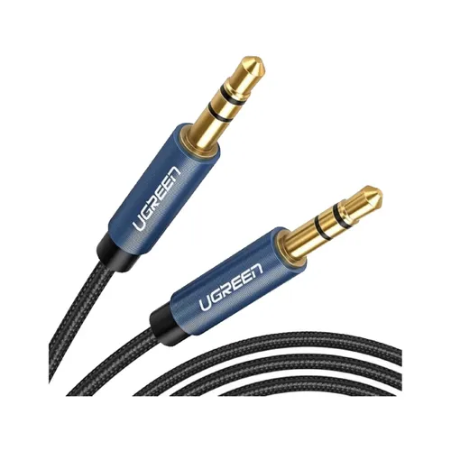 Ugreen 3.5mm Male To 3.5mm Male Cable Gold Plated Metal Case With Braid 5m