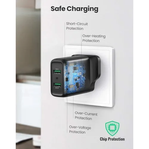 UGREEN 36W 70164 USB Dual QC 3.0 Port Quick Wall Charger