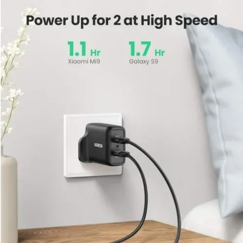 UGREEN 36W 70164 USB Dual QC 3.0 Port Quick Wall Charger