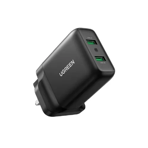 UGREEN 36W 70164 USB Dual QC 3.0 Port Quick Wall Charger