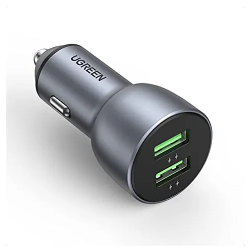 UGREEN 36W Dual-USB Fast Car Charger