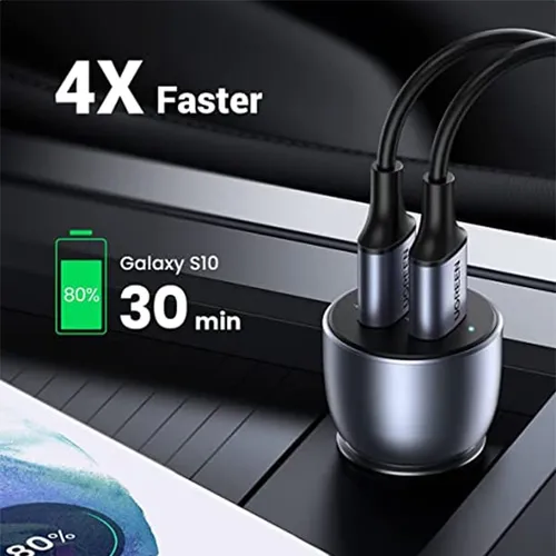 UGREEN 36W Dual-USB Fast Car Charger