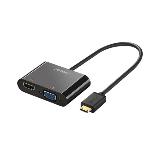 Ugreen 40744 HDMI To VGA + HDMI + 3.5mm Converter