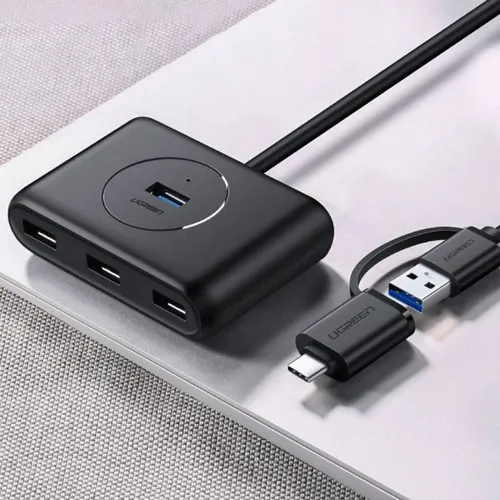 UGREEN 40850 2-in-1 4 Port USB-C + USB-A 3.0 Hub