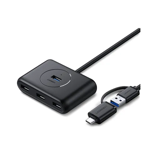 UGREEN 40850 4-Port USB 3.0 Hub with USB-C Port 1M Cable