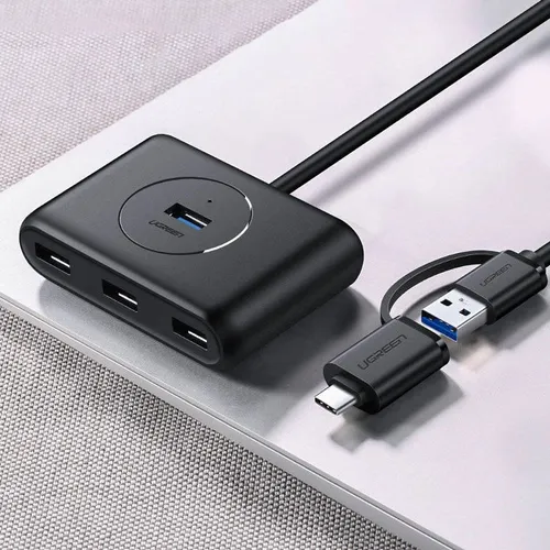 UGREEN 40850 4-Port USB 3.0 Hub with USB-C Port 1M Cable