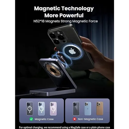 UGREEN 45056 2-in-1 Magnetic Phone & Air Pods Wireless Charger