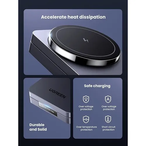 UGREEN 45056 20W 2-in-1 Magnetic Phone &amp; AirPods Wireless Charger