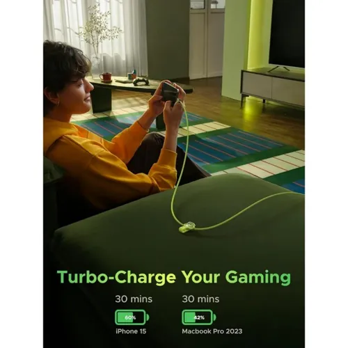 UGREEN 45063 Genshin Impact Kinich-Themed Design 100W PD USB-C to USB-C Fast Charging Cable
