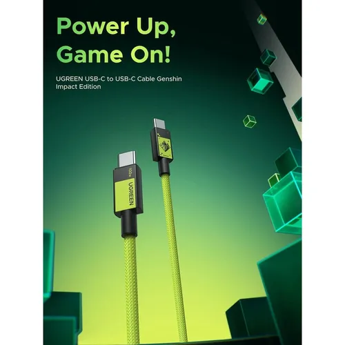 UGREEN 45063GI 100W Genshin Impact Edition 5A Max Type-C to Type-C PD 1M Fast Charging Cable