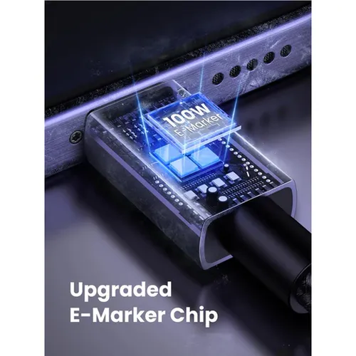 UGREEN 45065 100W Type-C to Type-C PD Nylon Braided 3M Fast Charging Cable