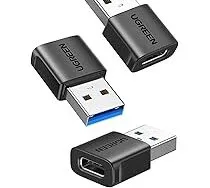 UGREEN 45299 USB to USB C Adapter 3Pack 10Gbps USB C Female to USB 3.0 Male Adapter