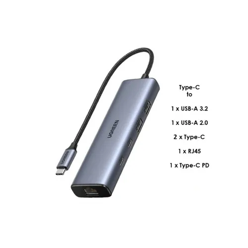 UGREEN 45320 6-in-1 USB-C Multifunctional Adapter